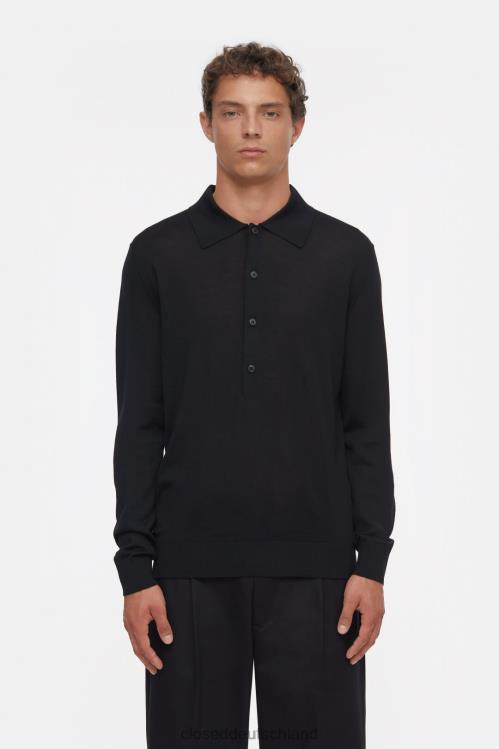 Kleidung Schwarz 0RP8Z919 CLOSED Polopullover Männer