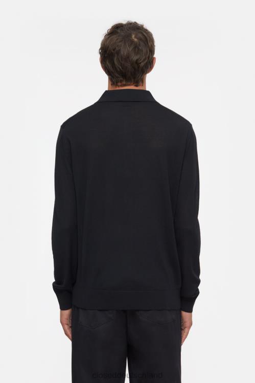Kleidung Schwarz 0RP8Z919 CLOSED Polopullover Männer