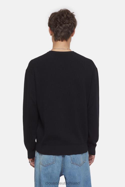 Kleidung Schwarz 0RP8Z943 CLOSED gerippter Pullover Männer