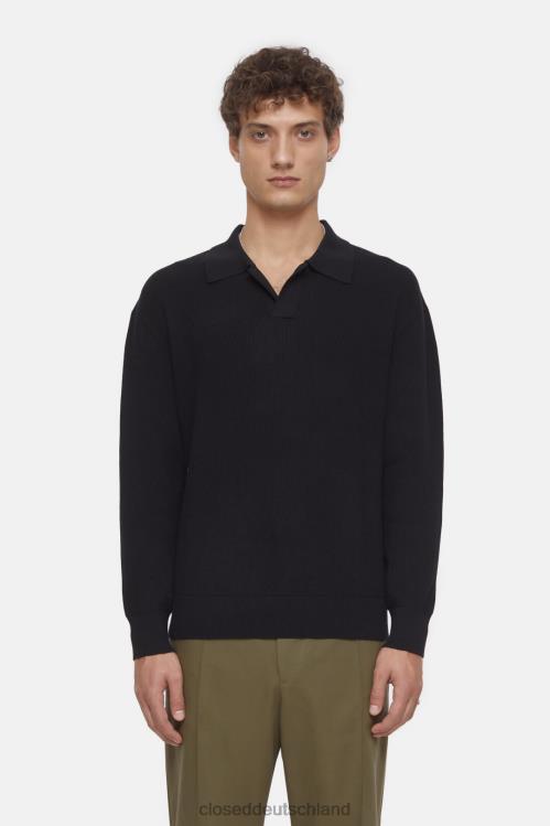 Kleidung Schwarz 0RP8Z947 CLOSED Polo-Langarmshirt Männer