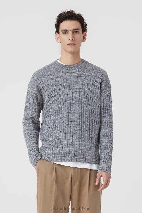 Kleidung aschgrau 0RP8Z955 CLOSED Pullover aus Mouliné-Rippe Männer