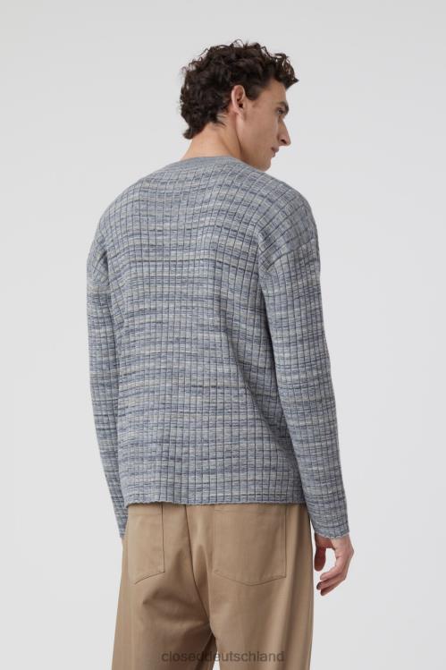 Kleidung aschgrau 0RP8Z955 CLOSED Pullover aus Mouliné-Rippe Männer