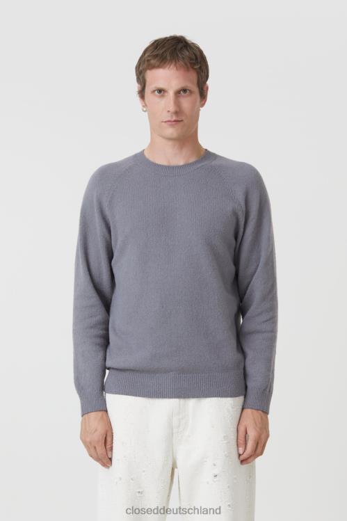 Kleidung aschgrau 0RP8Z957 CLOSED Raglan-Rundhalsausschnitt Männer