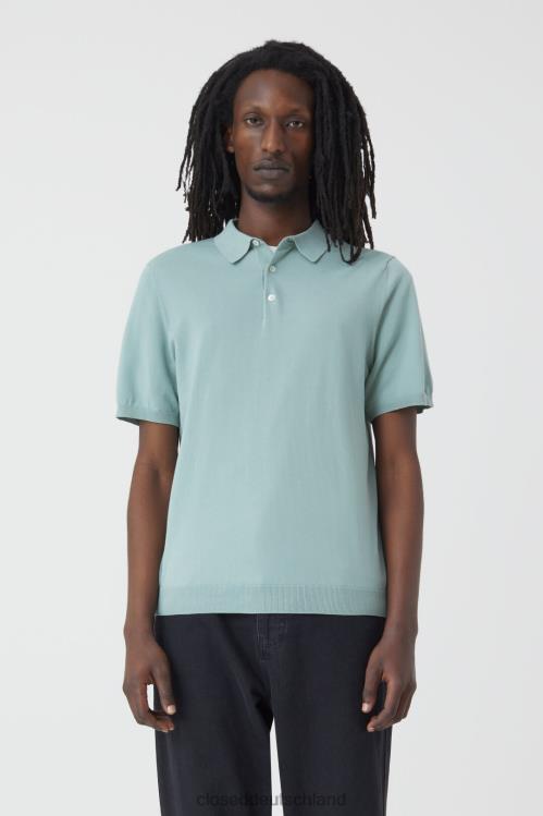 Kleidung blaue Agave 0RP8Z2050 CLOSED Poloshirt aus Strick Männer