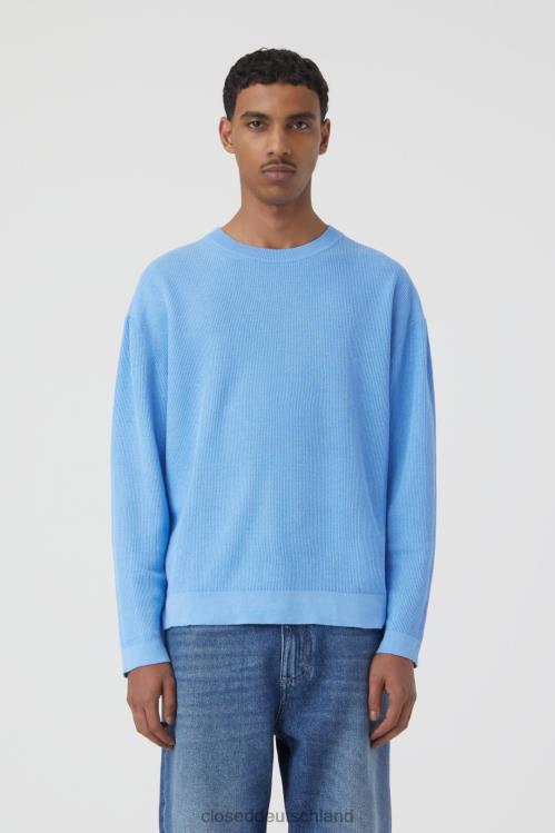 Kleidung blauer Morgenhimmel 0RP8Z2061 CLOSED gestrickter Pullover Männer