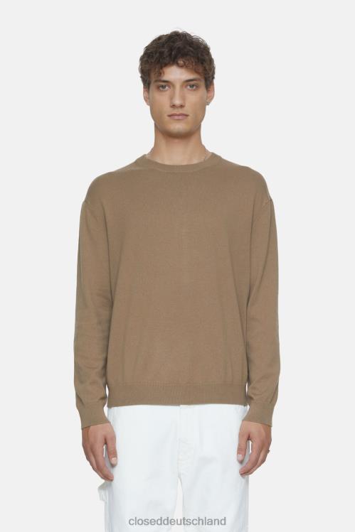 Kleidung brauner Zucker 0RP8Z942 CLOSED Feinstrickpullover Männer
