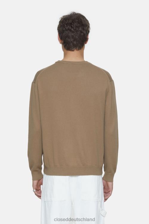 Kleidung brauner Zucker 0RP8Z942 CLOSED Feinstrickpullover Männer