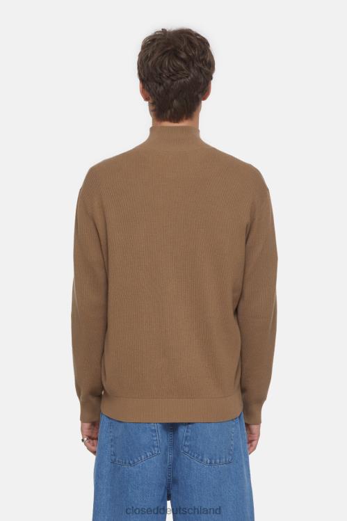 Kleidung brauner Zucker 0RP8Z950 CLOSED Rippstrick-Cardigan Männer
