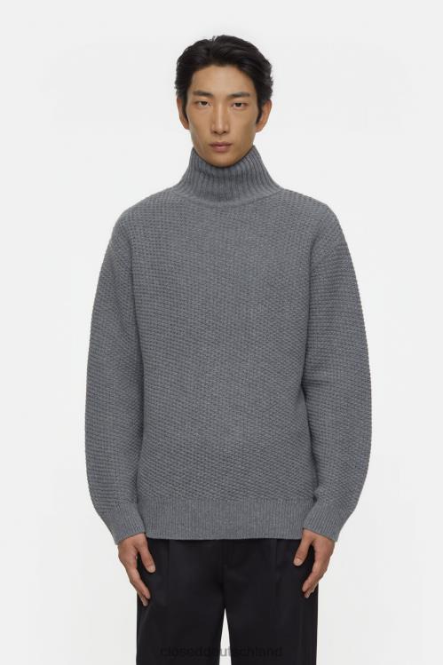 Kleidung dunkelgrau meliert 0RP8Z908 CLOSED Rollkragenpulli Männer