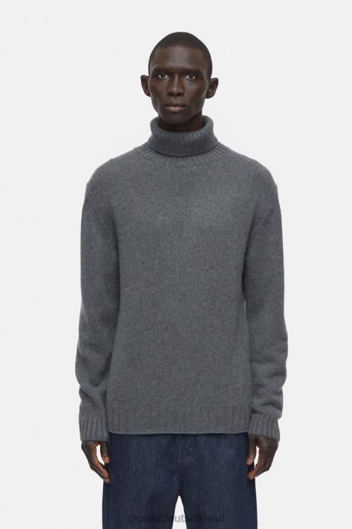 Kleidung dunkelgrau meliert 0RP8Z912 CLOSED Rollkragenpullover aus Kaschmir Männer