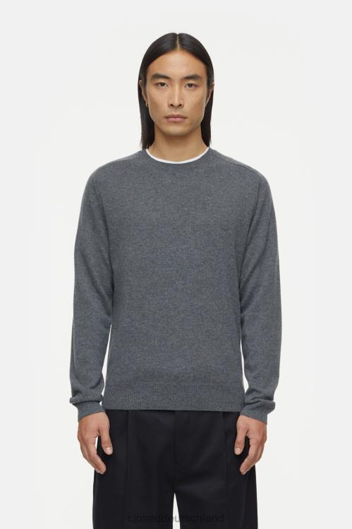 Kleidung dunkelgrau meliert 0RP8Z932 CLOSED Kaschmirpullover Männer