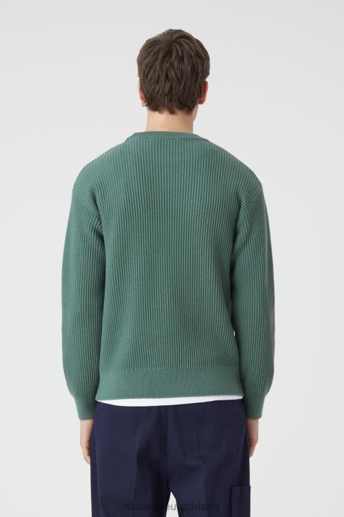 Kleidung dunkle Jade 0RP8Z2065 CLOSED Strickpullover Männer