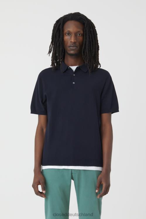 Kleidung dunkle Nacht 0RP8Z2052 CLOSED Poloshirt aus Strick Männer
