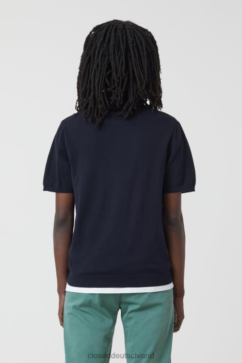 Kleidung dunkle Nacht 0RP8Z2052 CLOSED Poloshirt aus Strick Männer