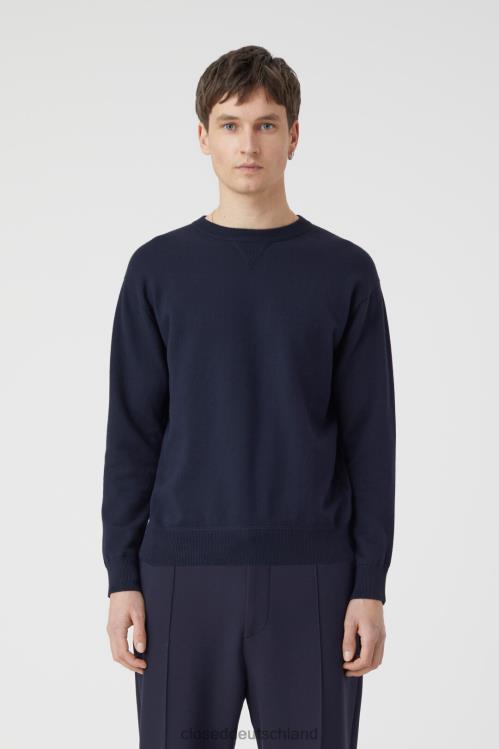 Kleidung dunkle Nacht 0RP8Z2058 CLOSED Strickpullover Männer