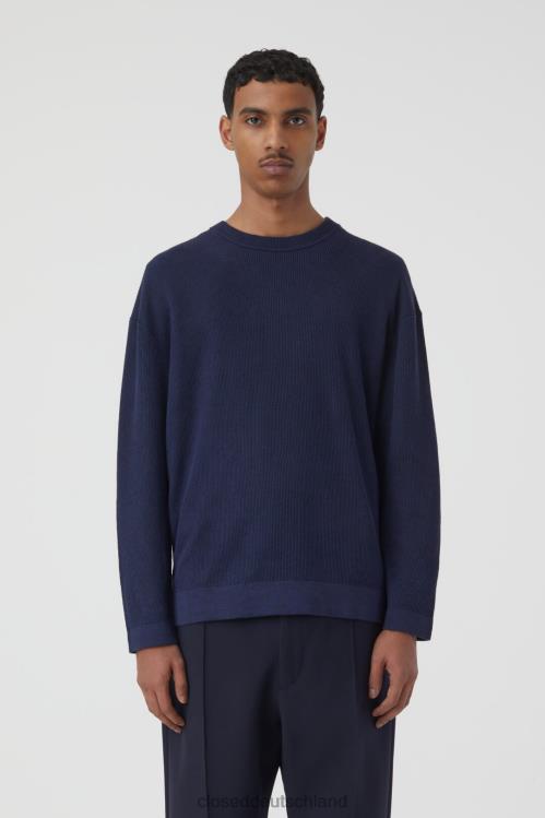 Kleidung dunkle Nacht 0RP8Z2063 CLOSED gestrickter Pullover Männer