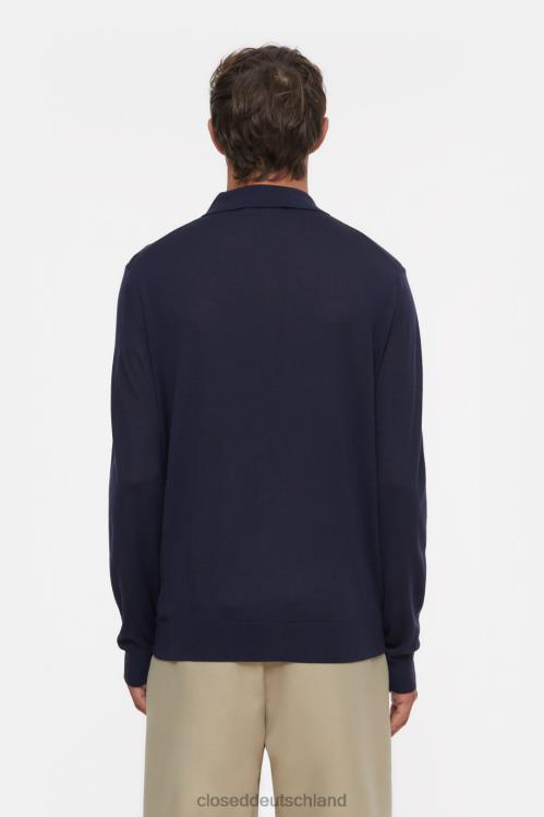 Kleidung dunkle Nacht 0RP8Z921 CLOSED Polopullover Männer