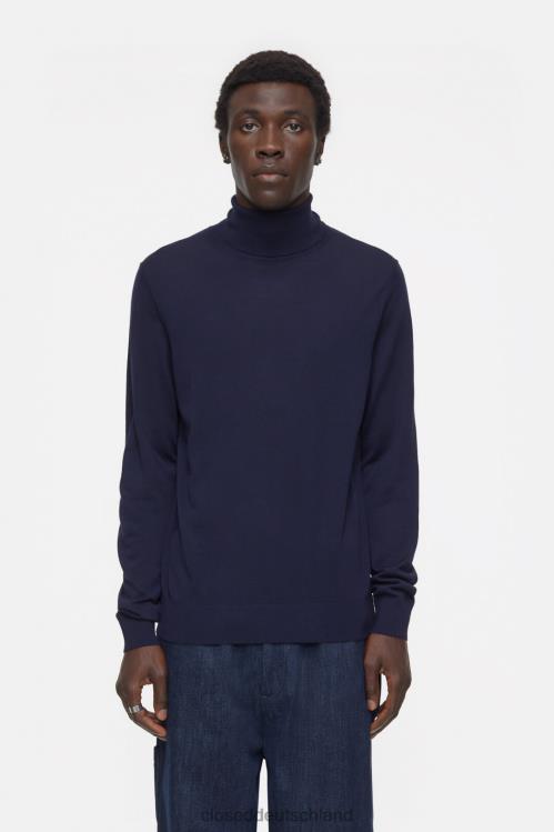 Kleidung dunkle Nacht 0RP8Z927 CLOSED Rollkragenpullover aus Wolle Männer