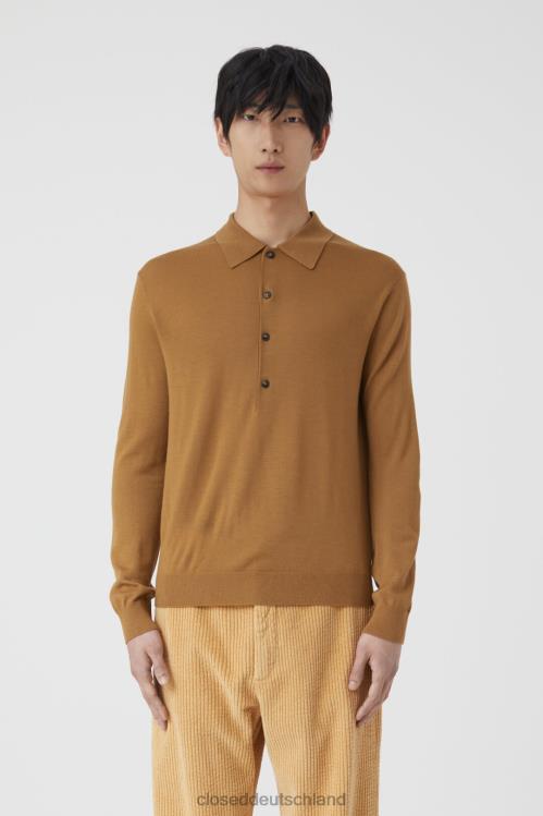 Kleidung getrockneter Tabak 0RP8Z923 CLOSED Polopullover Männer