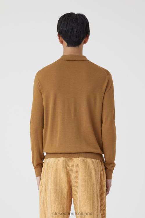 Kleidung getrockneter Tabak 0RP8Z923 CLOSED Polopullover Männer