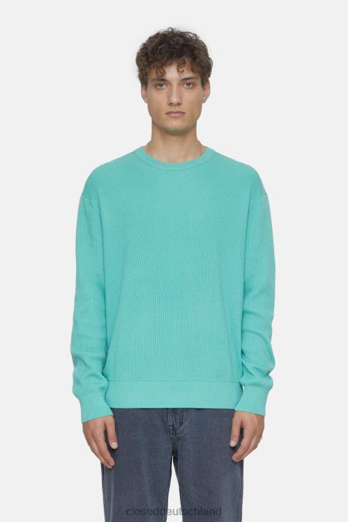 Kleidung grün glasiert 0RP8Z944 CLOSED gerippter Pullover Männer