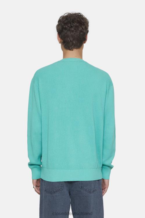 Kleidung grün glasiert 0RP8Z944 CLOSED gerippter Pullover Männer