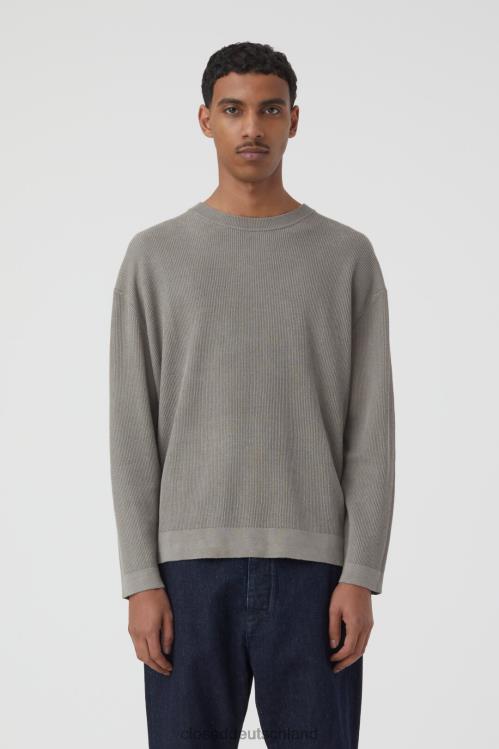 Kleidung graues Furnier 0RP8Z2064 CLOSED gestrickter Pullover Männer