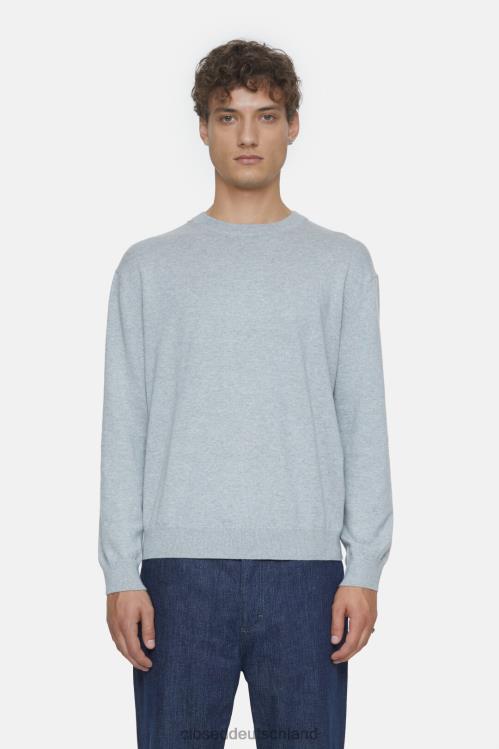 Kleidung hellgrau meliert 0RP8Z939 CLOSED Feinstrickpullover Männer
