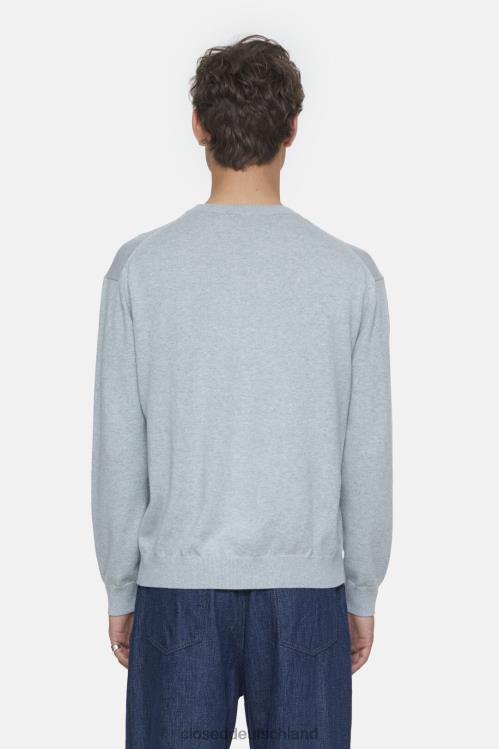 Kleidung hellgrau meliert 0RP8Z939 CLOSED Feinstrickpullover Männer