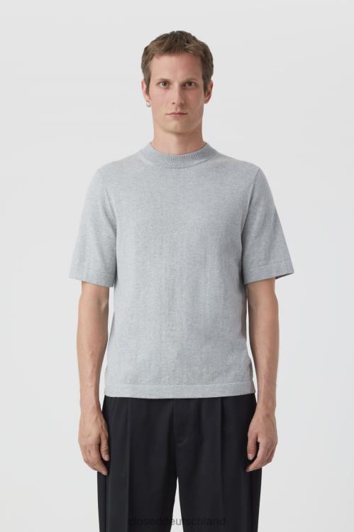 Kleidung hellgrau meliert 0RP8Z962 CLOSED Feinstrickhemd Männer