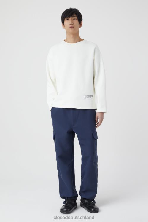 Kleidung Elfenbein 0RP8Z1053 CLOSED bedruckter Rundhalsausschnitt Männer