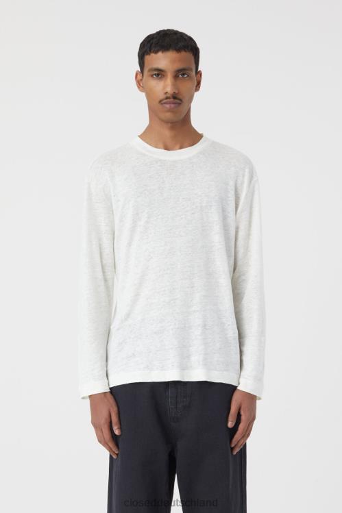 Kleidung Elfenbein 0RP8Z2116 CLOSED Leinen-Longsleeve Männer