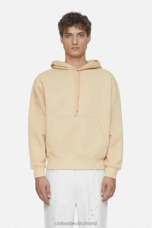 Kleidung Heugelb 0RP8Z1070 CLOSED Kapuzenpullover mit Logo Männer