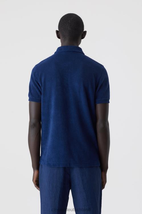 Kleidung Indigo Blau 0RP8Z2134 CLOSED Frottee-Polo Männer