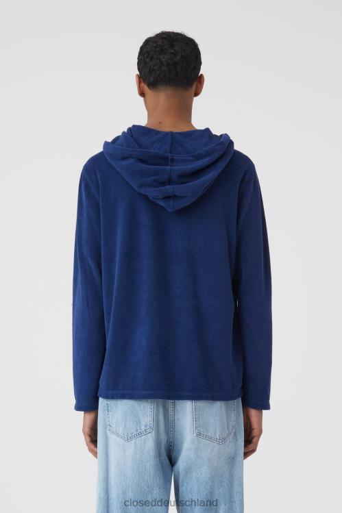 Kleidung Indigo Blau 0RP8Z2148 CLOSED Kapuzenpullover Männer