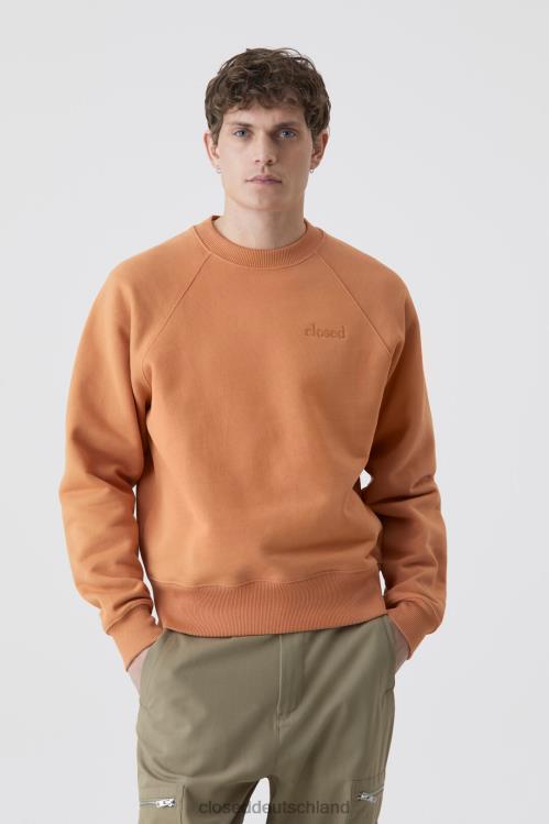 Kleidung Karneolbraun 0RP8Z2127 CLOSED Fleece-Rundhalsausschnitt Männer