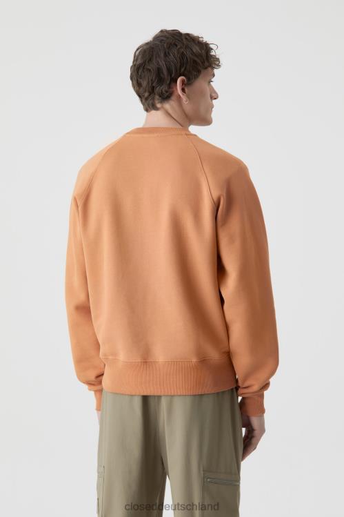 Kleidung Karneolbraun 0RP8Z2127 CLOSED Fleece-Rundhalsausschnitt Männer