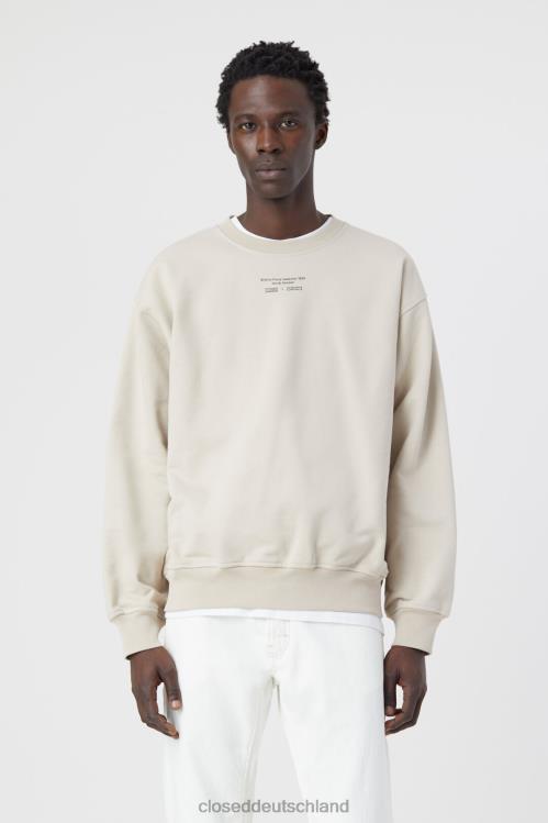 Kleidung Kornbeige 0RP8Z2175 CLOSED x Hamburger Kunsthalle Sweatshirt für die Zusammenarbeit Männer