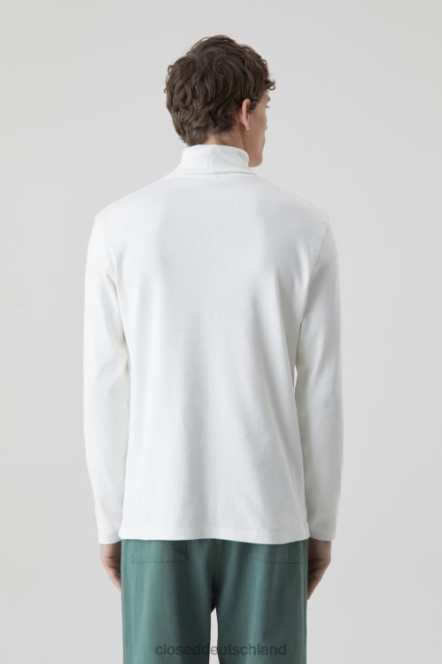 Kleidung Marmor weiß 0RP8Z2151 CLOSED Rollkragenpullover aus Bio-Baumwolle Männer