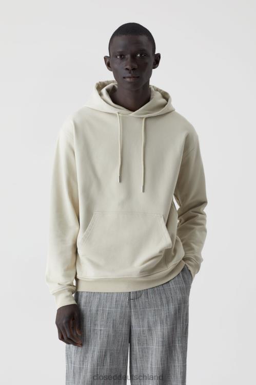 Kleidung Mergelstein 0RP8Z2147 CLOSED Kapuzenpullover mit Stickerei Männer