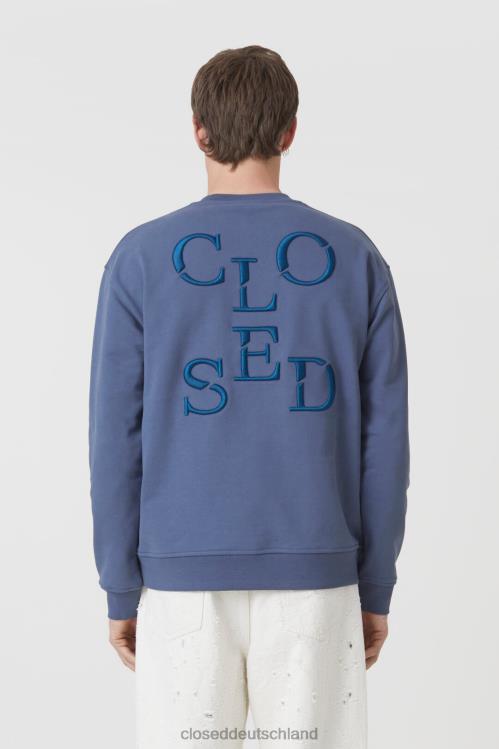 Kleidung Schattenblau 0RP8Z1073 CLOSED Logo-Sweatshirt Männer
