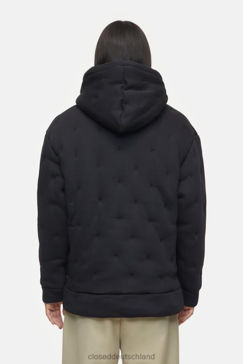 Kleidung Schwarz 0RP8Z1059 CLOSED Gepolsterter Kapuzenpullover Männer
