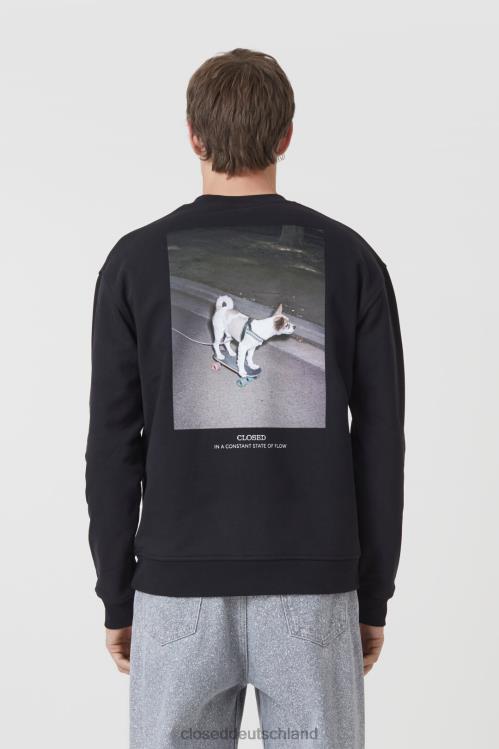 Kleidung Schwarz 0RP8Z1075 CLOSED Logo-Sweatshirt Männer