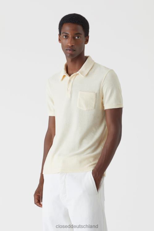 Kleidung Vanillegelb 0RP8Z2131 CLOSED Frottee-Polo Männer