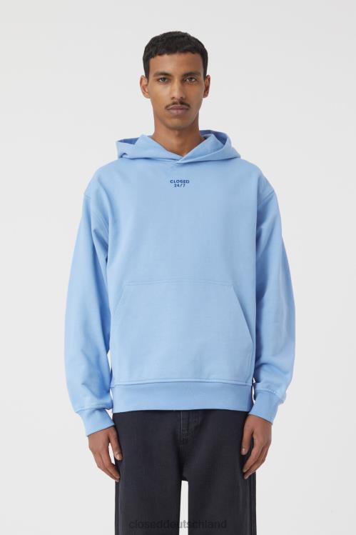 Kleidung blauer Morgenhimmel 0RP8Z2181 CLOSED Kapuzenpullover mit Stickerei Männer