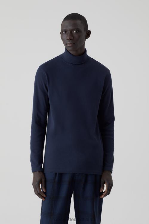 Kleidung dunkle Nacht 0RP8Z2152 CLOSED Rollkragenpullover aus Bio-Baumwolle Männer