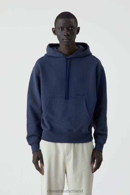 Kleidung dunkle Nacht 0RP8Z2162 CLOSED Fleece-Kapuzenpullover Männer