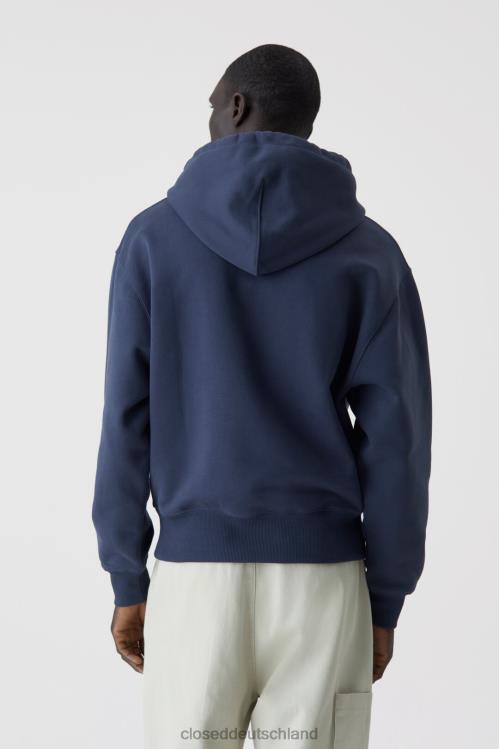 Kleidung dunkle Nacht 0RP8Z2162 CLOSED Fleece-Kapuzenpullover Männer