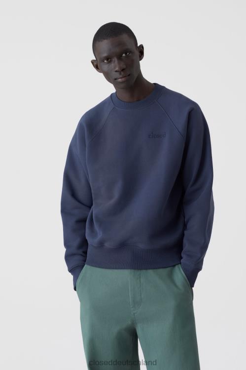 Kleidung dunkle Nacht 0RP8Z2180 CLOSED Fleece-Rundhalsausschnitt Männer