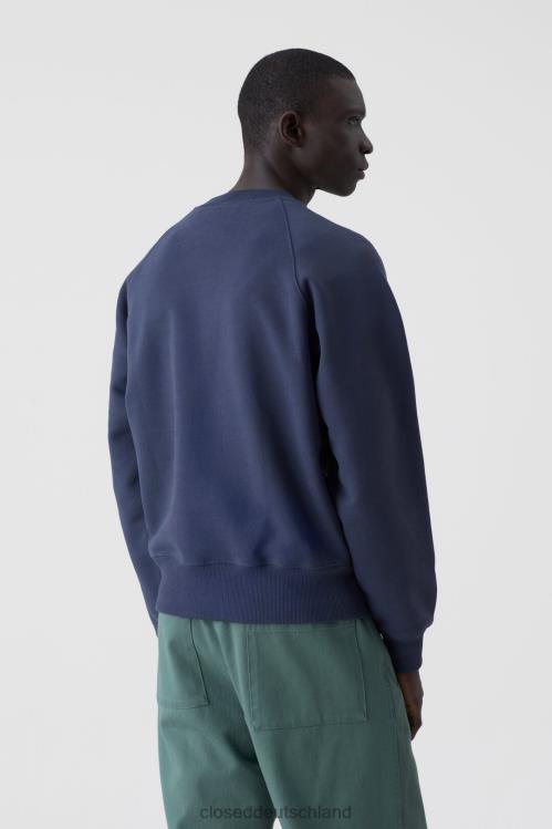 Kleidung dunkle Nacht 0RP8Z2180 CLOSED Fleece-Rundhalsausschnitt Männer